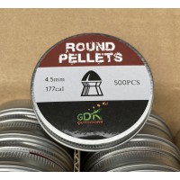 Round .177 Air rifle pellets, (4.5mm)  1 x tins of 500pcs 