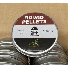 Round .177 Air rifle pellets, (4.5mm)  2 x tins of 500pcs 