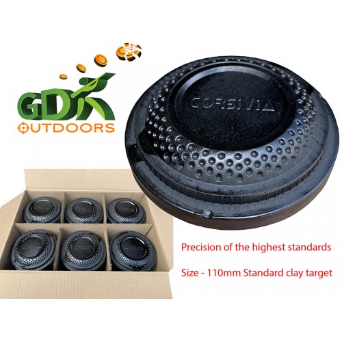 150pcs black standard clay targets, clays