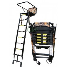 2.5m telescopic high seat, tree ladder, stalking, back pack design