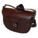 Guardian leather cartridge bag, dark brown