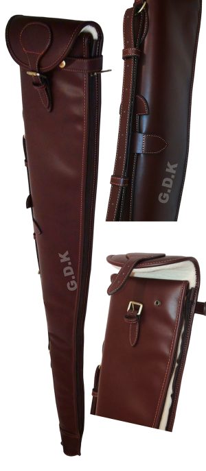 Guardian leather shotgun slip, dark brown 28-32" barrels