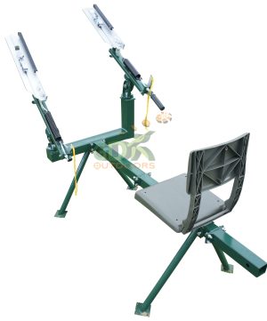 Manual Seated double arm, full cock clay trap