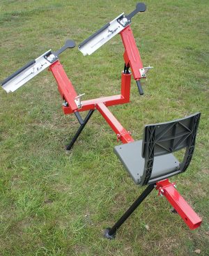 3/4 self cocking seated double arm clay pigeon trap