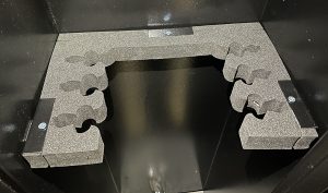 Magnetic 6 gun rack