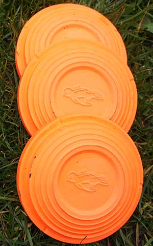 150 Orange Standard clay targets