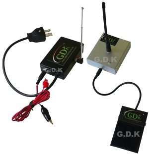 300m radio wireless foot pedal