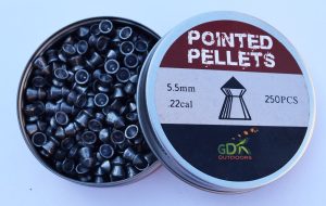 Pointed .22 5.5mm pellets, air rifle, air pistol pellets