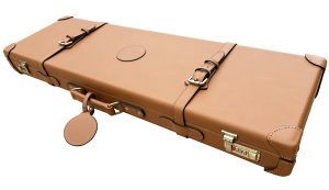 Tan, Guardian leather shotgun case 26-32" barrels, Tanned