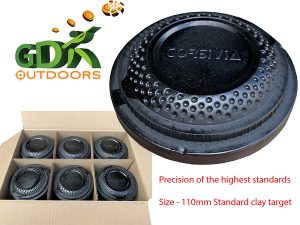 150pcs black standard clay targets, clays