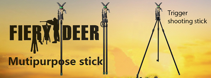 Trigger telescopic shooting stick